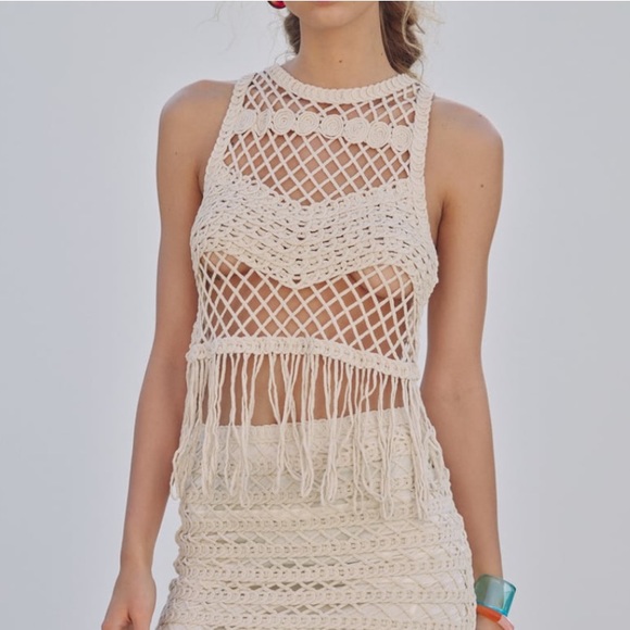 NWT zara macrame top - Picture 5 of 8